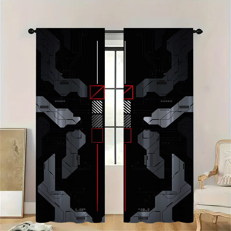 Tech Office Youtube - Cortinas Mecha Tech com bolso para