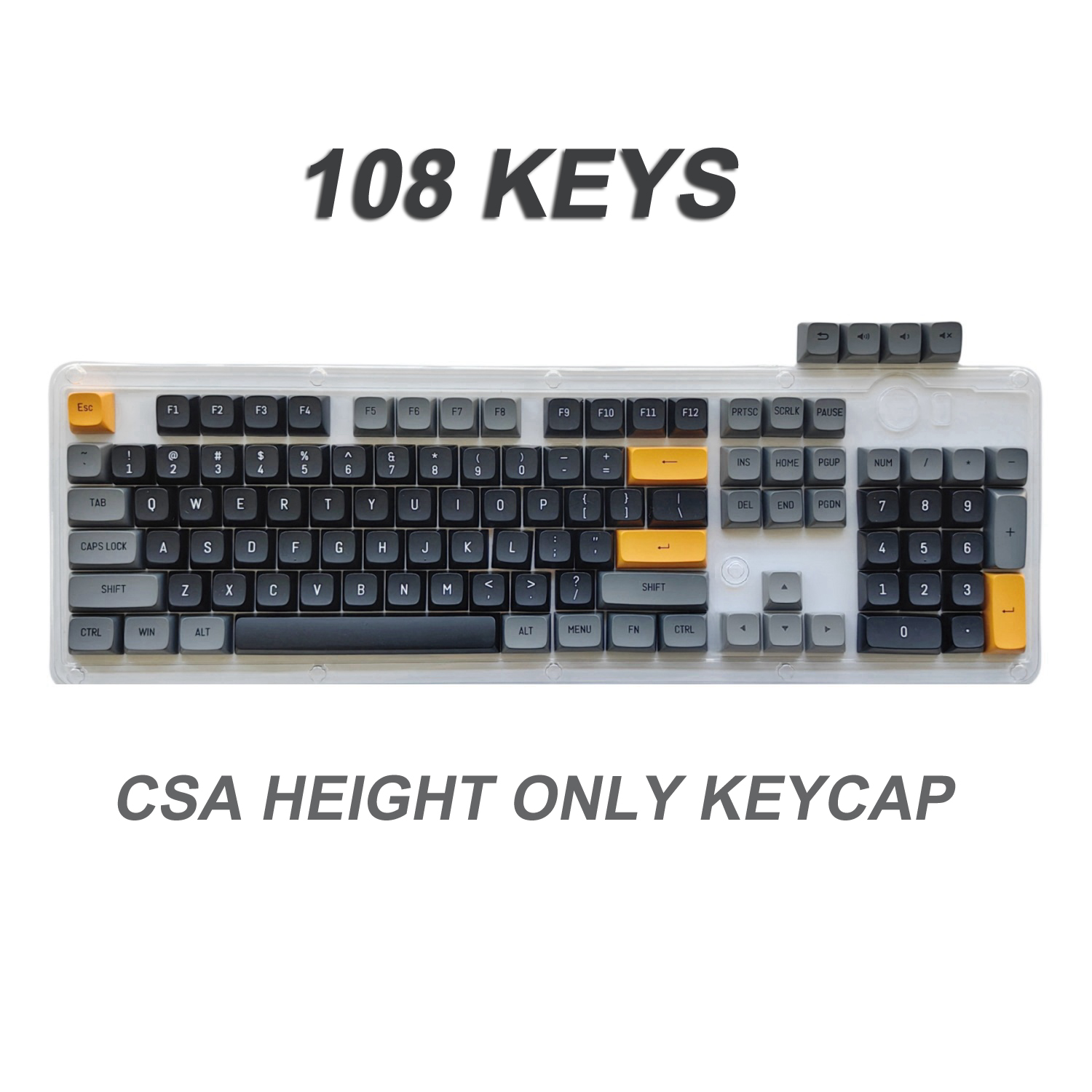 Office Tech - Boys' Gaming PC Keycaps, 108 teclas,