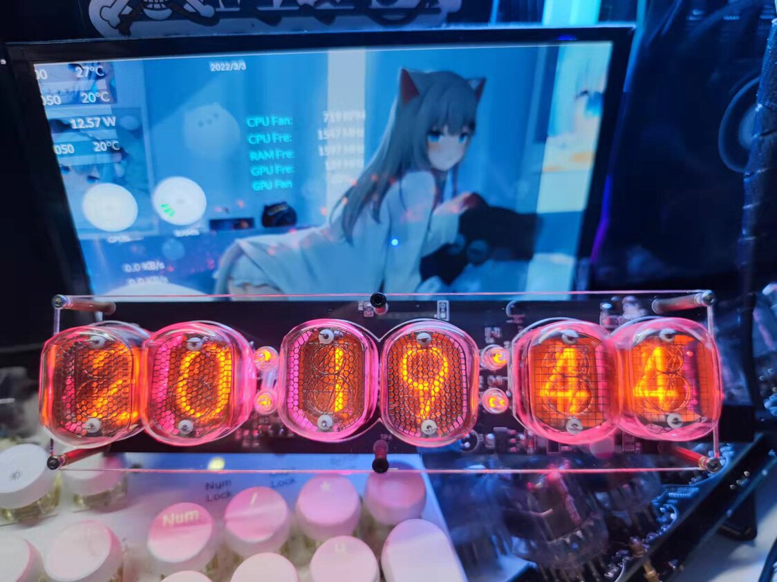 Tech Office Youtube - Relógio de Tubo Nixie QS30-1, Relógio