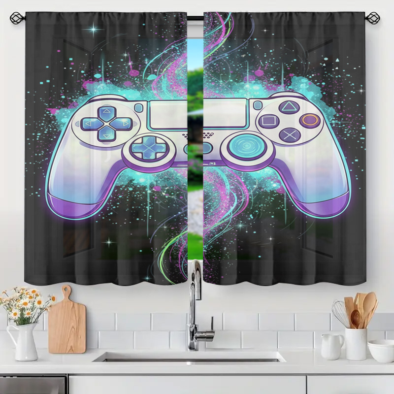 Tech Office Youtube - Cortinas Neon para Controlador de Videogame,