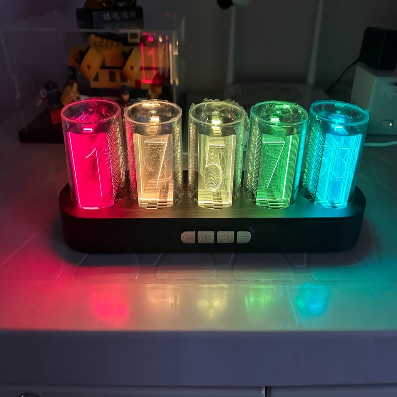Tech Office Youtube - Led nixie tubo relógio rgb gaming