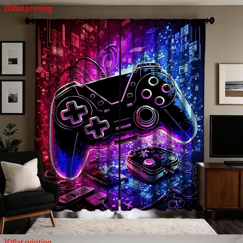 Cortina Neon Gaming com Estamp - Tech Office Youtube avaliação e preço