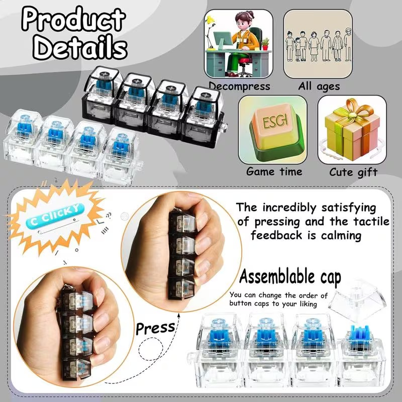 Brinquedo de Botão LED Clicáve - Office Tech Accessories avaliação e preço