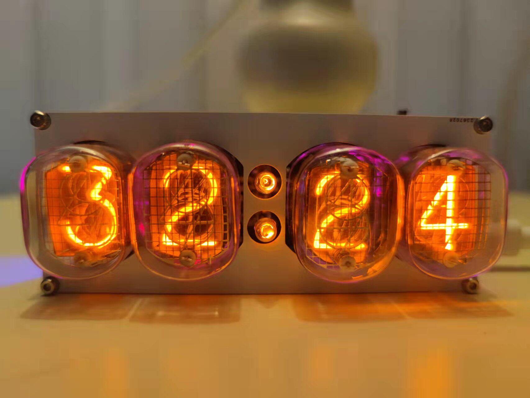 Relógio de Tubo Nixie QS30-1,  - Tech Office Youtube avaliação e preço