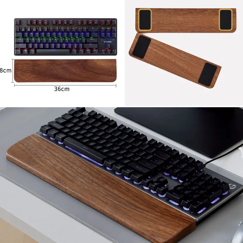 Teclado de madeira maciça desc - Office Tech avaliação e preço