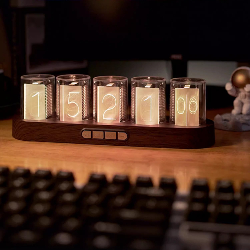 Led nixie tubo relógio rgb gam - Tech Office Youtube avaliação e preço
