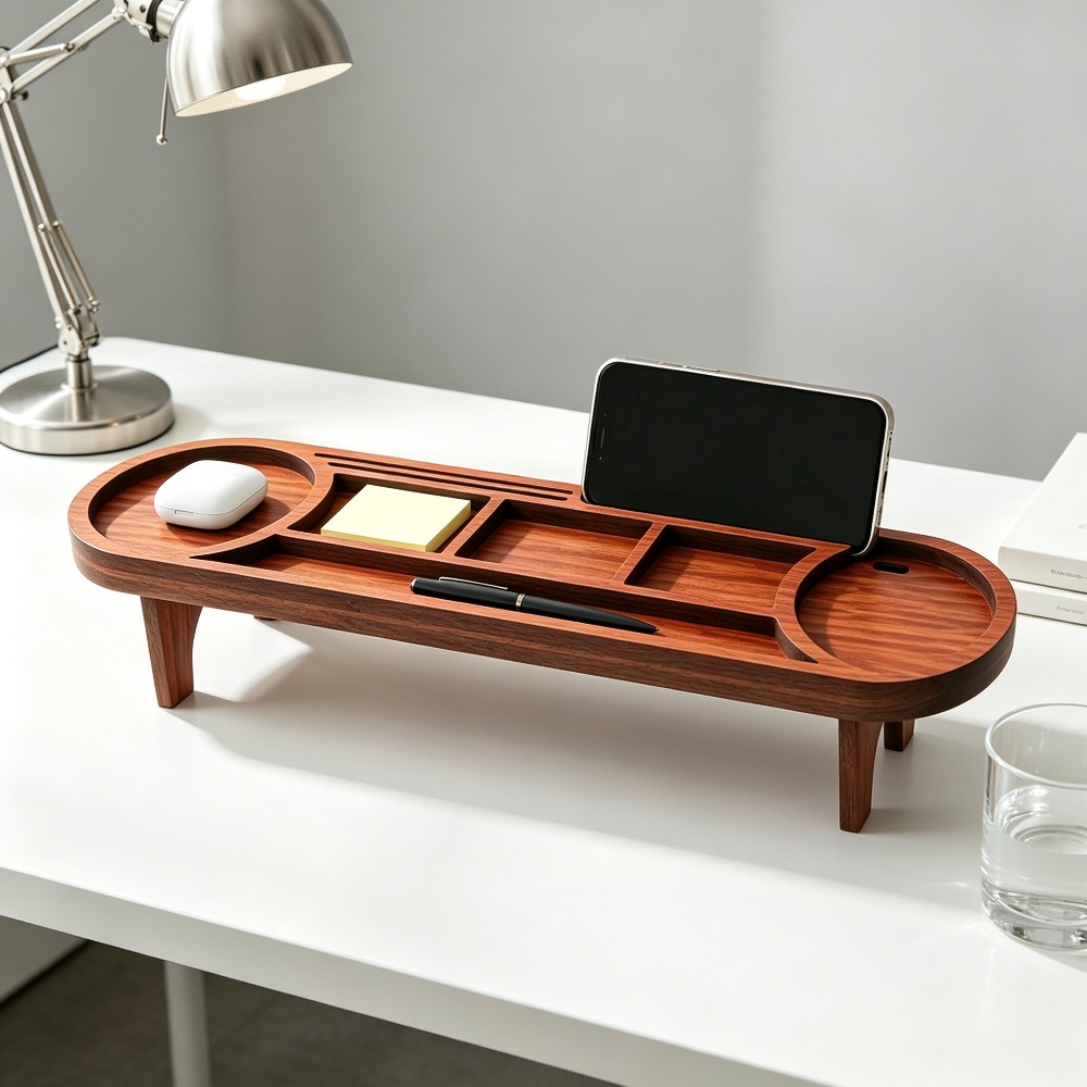 Organizador de Mesa de Madeira - Office Tech Accessories avaliação e preço