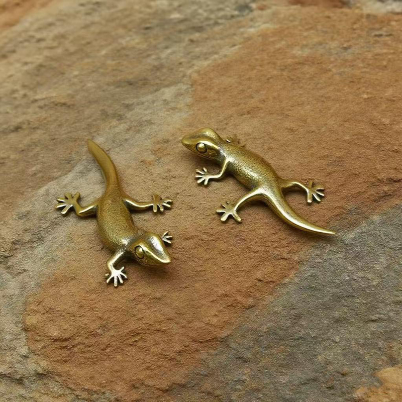 Feito à mão bronze retro gecko - Office Tech avaliação e preço